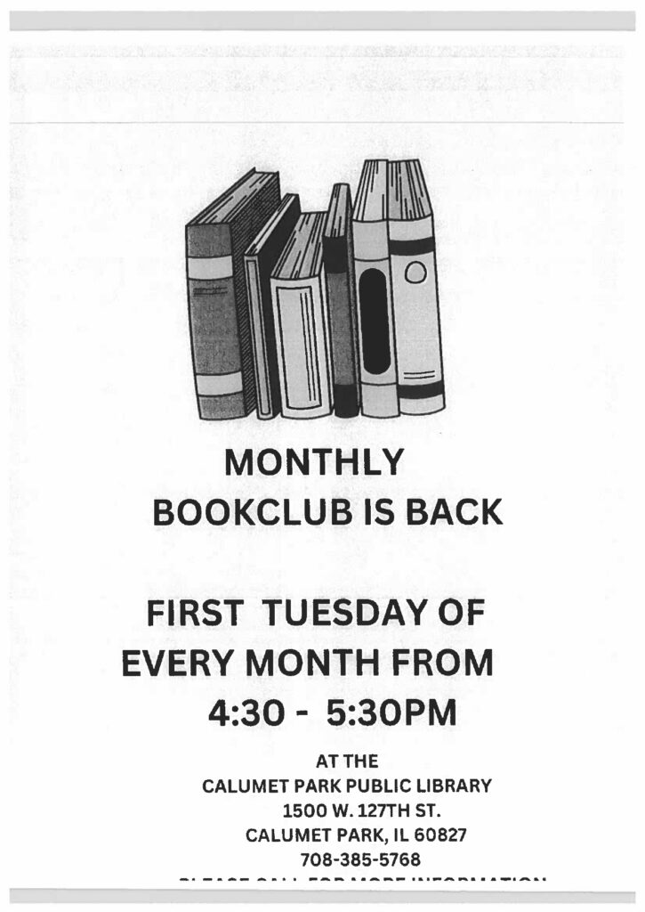 Monthly Book Club Is Back