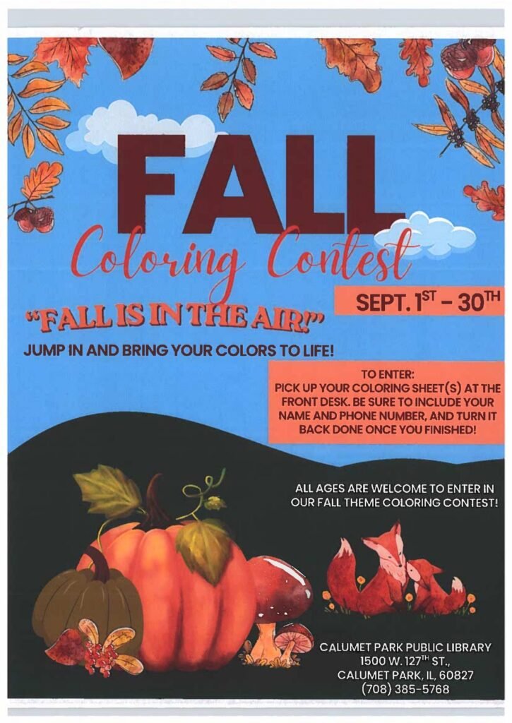 Fall Coloring Contest